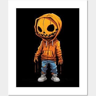 Pumpkin Head Boy Posters and Art